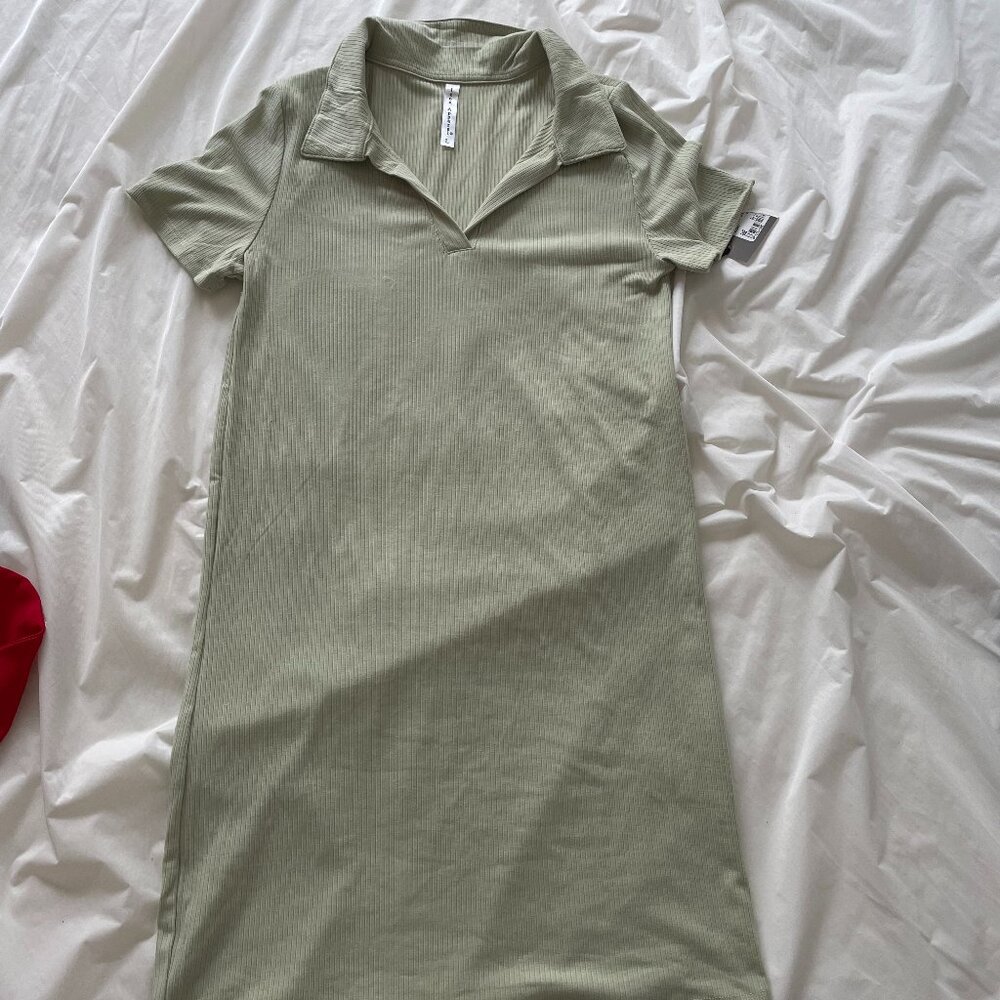 Collared T-shirt Dress